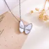 Collar Venta Caliente Transfronteriza Mariposa Zirconia Microincrustada Accesorios de Collar para Mujer Cadena de Clavícula Simple Nicho Gama Alta Accesorios para Mujer