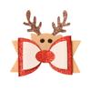 Nueva Pinza para el Cabello Navideña para Niños Pinza para el Cabello con Lazo Navideño Pinza para el Cabello Roja de Papá Noel Muñeco de Nieve Ciervo