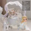 Decoración de Pastel Princesa Elsa Figuras Frozen Adornos Castillo Copo de Nieve Inserts Horneado Cumpleaños Niña Bebé
