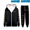Sudadera con cremallera 3D periférica de Tokio de animación transfronteriza + Traje de leggings con sudadera con cremallera