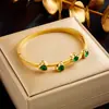 Nova pulseira magnética de estilo chinês com diamante tcheco, aço titânio, ouro 18K, fada, personalidade, temperamento, pulseira hip hop, joia feminina