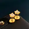 Explosões ao vivo versão coreana EM brincos de chifre de diamante único super brilhante de oito corações e oito setas de garra pequena simples com brincos de disco voador