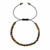 2026 Pulsera Geométrica Redonda de Cuentas Hecha a Mano Mezcla de Materiales Azul y Naranja Estilo Personalizado Unisex