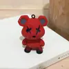 Pingente de chaveiro urso camaleão colorido criativo feminino fofo para casal pingente de bolsa ornamentos requintados de desenho animado