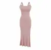Sexy Puro Desejo Colete Emagrecedor Justo Colado ao Corpo Vestido de Alça que Molda o Quadril Cardigã de Manga Longa com Cadarço Jaqueta Fina Conjunto de Duas Peças Feminino Primavera Outono
