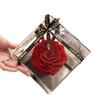 Rosa gigante de flor eterna de cabello liso de fábrica, flor real, caja de flores acrílicas, regalo de San Valentín para el cumpleaños del mejor amigo de la pareja.