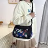 Bolso de Nylon Estampado de Moda para Madres de Mediana Edad, Bolso Nuevo para Mujer, Bolso Cruzado de Hombro Casual de Gran Capacidad, Bolso de Tela