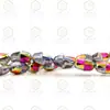 Cuentas de Cristal de Vidrio Brillantes de Alta Gama con Agujero Central, Campana, K9 Premium Electroplateado, 8/10mm, Accesorios para Joyería DIY, Aretes