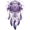 Nuevo Atrapasueños Artístico FX-E314 Morado Sueño Pluma Decoración de Pared de Fondo para Dormitorio Sala de Estar Pegatina de Pared Venta al por Mayor