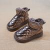 2025 Nuevas Botas de Nieve Gruesas Casuales de Terciopelo para Invierno Botines Cortos de Cuero para Mujer Zapatos de Algodón Modernos y Versátiles