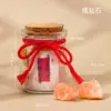 Runyang Joias Pudim de Pedra de Sal Laranja Natural Frasco Ornamento Sal Laranja Sal Grosso Pedra Desmagnetizante Pedra Purificadora Pedra Difusora Decoração