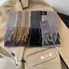 Cachecol Maillard Feminino Inverno 2024 Novo Estilo Coreano High-End Retrô Xadrez Cachecol Quente Masculino Lã Casal