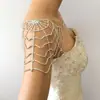 Transfronterizo Nuevo Producto Vestido de Fiesta Telaraña Cadena al Hombro Moda Europea y Americana Boda Cadena Corporal de Pedrería Cadena Corporal