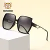 Gafas de sol polarizadas HD de moda para mujer, nuevas de fábrica, gafas de sol cuadradas de alta gama europeas y americanas, gafas de sol de alta gama al por mayor para mujer
