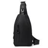 Bolso de Pecho de Moda Transfronterizo para Hombre Mochila Cruzada Bolso de Pecho Casual Cremallera Doble Gran Capacidad Bolso de Pecho Bolso de Mensajero para Hombre de Comercio Exterior
