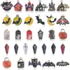 Halloween Transfronterizo Nuevo Colgante de Aleación con Goteo de Aceite Fantasma Murciélago Creativo Accesorios de Joyería Nuevos Populares para Mujeres