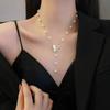 Novo Colar de Pérolas Nicho High-end Francês Elegante Clavícula Cadeia Design Luz Luxo Elegante Cadeia de Pescoço de Fada