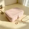 Caja de joyería antioxidante de fábrica, caja de embalaje para accesorios de cuero, caja de almacenamiento para anillos, pendientes, pulseras con personalización de logotipo