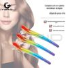 Grampo de crocodilo para cabelo arco-íris multicolorido grampo de cabelo alongado grampo bico de pato salão de cabeleireiro permanente coloração de cabelo clipe de partição de posicionamento