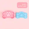 Serie Huella de Pata Molde para Galletas DIY con Diseño Realista de Presión 3D, Cortador de Galletas Hecho de Material Seguro y Fácil de Limpiar