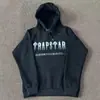 Trapstar Novo Moletom Guard Chenille Costurado Masculino Ins Tendência Solto Casual com Capuz Conjunto Esportivo