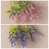 Flores de Plástico Lavanda para Casamento Flores Artificiais Transfronteiriças Fabricante Decoração de Casa Parede de Flores Parede de Plantas Flores Artificiais Estilo Ins