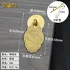 Nuevo tirador de cajón de cobre estilo chino, tirador colgante para puerta de armario, pequeño tirador de un solo agujero de dragón y fénix