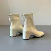 Botines elásticos de tobillo de estilo francés para mujer, color marrón texturizado, que aumentan la altura 5 cm, estilizan y son versátiles, botines cortos ajustados de punta cuadrada para mujer