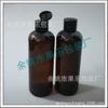Botella de Plástico de 300ml pet Flip Botella de Plástico Botella de Enjuague Bucal Botella de Emulsión de Agua Cosmética Botella de Hombro Redondo Marrón de 300ml