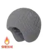Gorro de Punto Grueso Cálido Trenzado de Cable para Mujer, Sombrero de Lana Adelgazante, con Orejeras, Sombrero para el Frío, Gorro Casual para Pullover, Hombres