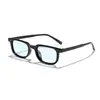 Gafas de sol rectangulares Rain Cross-Border de nuevo estilo con bloques de color únicos para hombres y mujeres, esenciales para fotografía callejera al aire libre y estilismo, Gafas de sol con protección solar