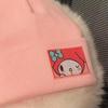 Sombrero de Dibujos Animados Kulomi Sombrero Lindo Lolita para Damas Cálido Fieltro Libre Algodón Rosa Invierno para Chicas JK