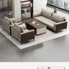 Conjunto de sofás de escritório sofá de escritório recepção de negócios conjunto completo de alta qualidade combinação de sofá e mesa de centro