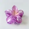 Grampo de Cabelo Flor de Frangipani Gradiente para Mulheres, Pente para Parte de Trás da Cabeça, Grampo de Cabelo Estilo Férias Praia Litoral