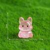 Miniatura de Paisaje, Figura de Muñeco Pug Lindo que Brilla en la Oscuridad, Accesorios de Decoración para Jardín DIY, Adornos Pequeños Transfronterizos