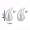 Brincos Populares de Gota d'Água de Xiyin Ccb Brincos Vazados Brilhantes Design Europeu e Americano Transfronteiriço de Alto Nível Brincos Elegantes
