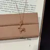 Colar de Alce Estilo Livro Vermelho, Joia de Veado Fashionável Estilo Coreano, Corrente Simples de Clavícula de Nicho, Colar Exquisito e Versátil