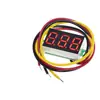 Voltímetro de tres hilos 0.36 pulgadas CC 0V-30V Cabezal de voltímetro CC Voltímetro para motocicleta Pantalla digital
