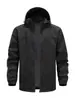 Chaqueta de Primavera y Otoño para Hombre, Top Versátil Transpirable Casual con Cuello Alto, Abrigo Holgado a Prueba de Viento para Exteriores, Ropa de Trabajo