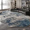 Alfombra de Sala de Estar de Lujo Ligero de Gama Alta, Alfombrilla Irregular para Sofá, Pelo Rizo Grueso, Fácil de Mantener, Alfombra Estándar para Hogares Grandes