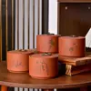 Bote de Arcilla Púrpura para Té con Tapa, Tamaño Pequeño, Sellado, Almacenamiento a Prueba de Humedad para Té Pu-Erh, Empaque de Té para Uso Doméstico