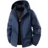 Chaqueta popular transfronteriza para primavera y otoño para hombre, capucha desmontable, chaqueta deportiva casual de corte ajustado, cortavientos moderno para hombre
