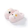 Chinelos de Algodão Infantis para Outono e Inverno, Unissex, Antiderrapantes para Casa, Quentes com Plus Veludo, para Crianças e Crianças Mais Velhas, Chinelos Fofos