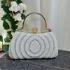 Venta Caliente Transfronteriza de Amazon Vestido de Noche de Perlas para Mujer Bolso de Mano con Incrustaciones de Diamantes Bolso de Mano Bolso de Hombro