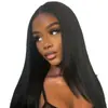 Amazon comércio exterior transfronteiriço moda europeia e americana peruca de renda frontal peruca de cabelo liso médio longo touca