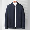 Chaqueta Delgada con Cuello Alto para Hombre de Mediana Edad y Mayor, Casual, Estilo Papá, Abrigo de Primavera, Top