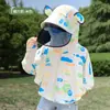 Roupa de Proteção Solar Infantil Seda Gelada 2026 Verão Proteção UV para Meninas e Meninos Estilosa Fina Respirável com Capuz Roupa de Proteção Solar