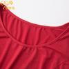 Vestido de madre de mujer de mediana edad y anciana, verano 2023, nuevo vestido rojo, falda de tirantes de talla grande, una generación de cabello