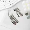 Borla Lentejuelas Geométrico Trapecio Nicho Diseño Personalizado Pendientes Simples Pendientes Moda Europea y Americana Exagerado Temperamento Pendientes