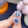 Aretes de Topacio Natural, Morado Sedoso, Cuerpo Completamente Puro, Plata 925, Exquisita Piedra Principal Incrustada 5*7mm, Suministro Directo del Fabricante